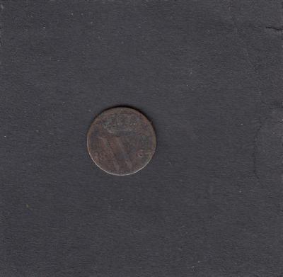 Beschrijving: 1/2 Cent WILLEM III 